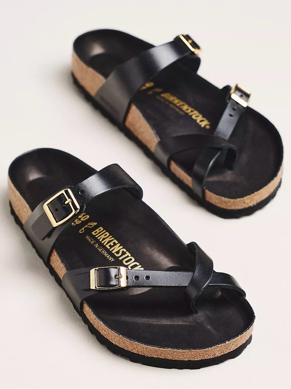 NWT Birkenstock Mayari Sandals in Almalfi Black - Size 39 / 8-8.5